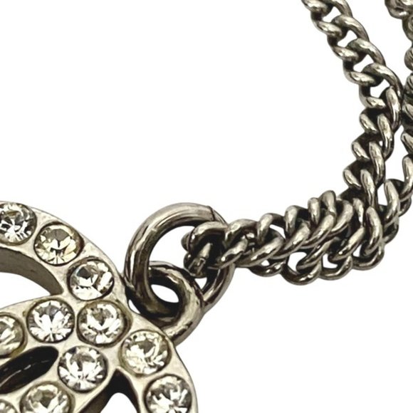 CHANEL Coco Mark Rhinestone Necklace Accessory - Picture 7 of 9